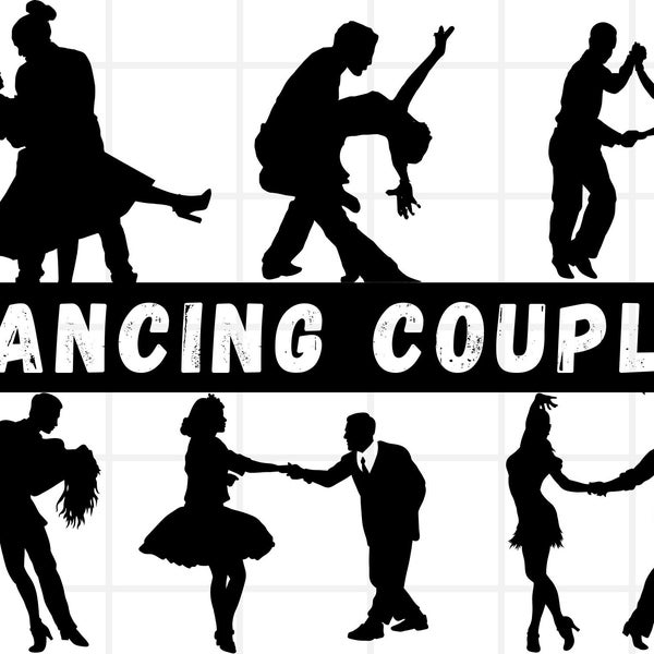 Dancing Silhouette Bundle Svg\ Disco Dancing SVG\ Tango Svg\ Couple Dancing Svg\ Flamenco Svg\ Couple Svg\ Music Svg\ Dancing Svg