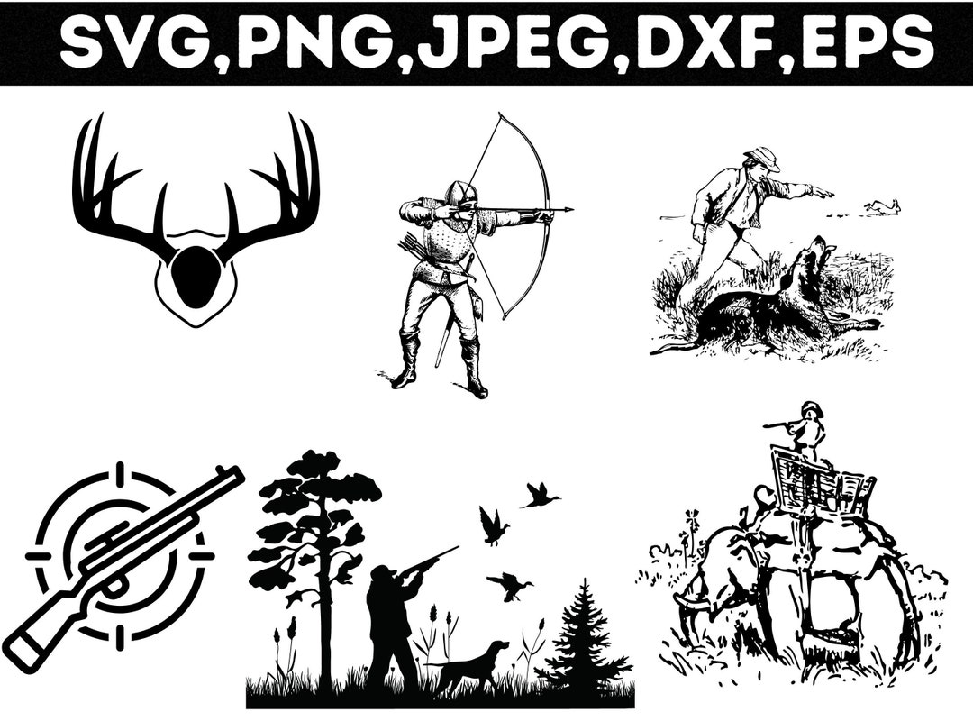 Hunting Svg Bundle, Hunting Season, Guns Print, Animal,hunter Svg,deer