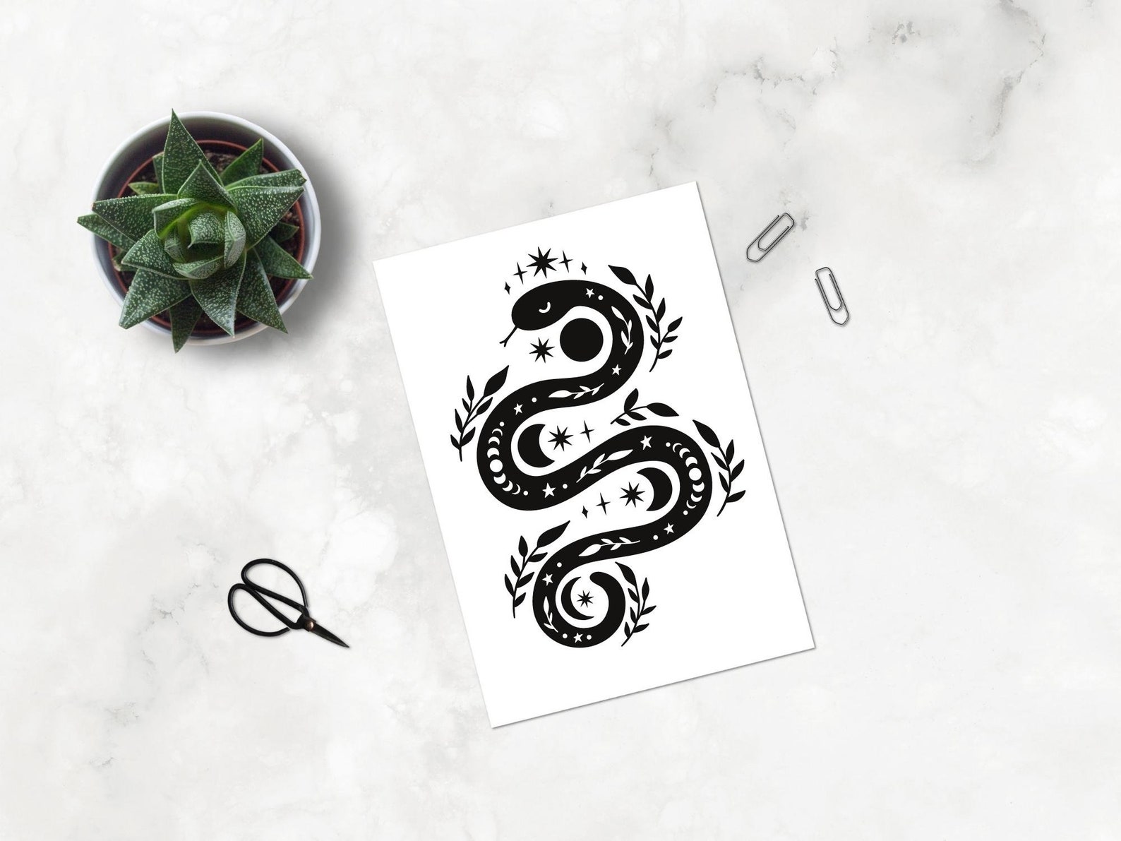 Snake Svg Bundle Floral Snake Svg Celestial Snake Svg Snake With ...