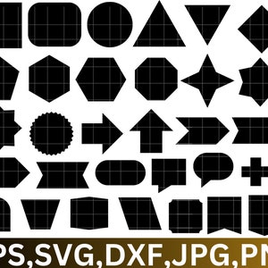 Basic Shape SVG Bundle\ Basic Shape PNG Bundle\ Basic Shape Clipart\ Basic Shape SVG Cut Files for Cricut\ Basic Geometric Shape
