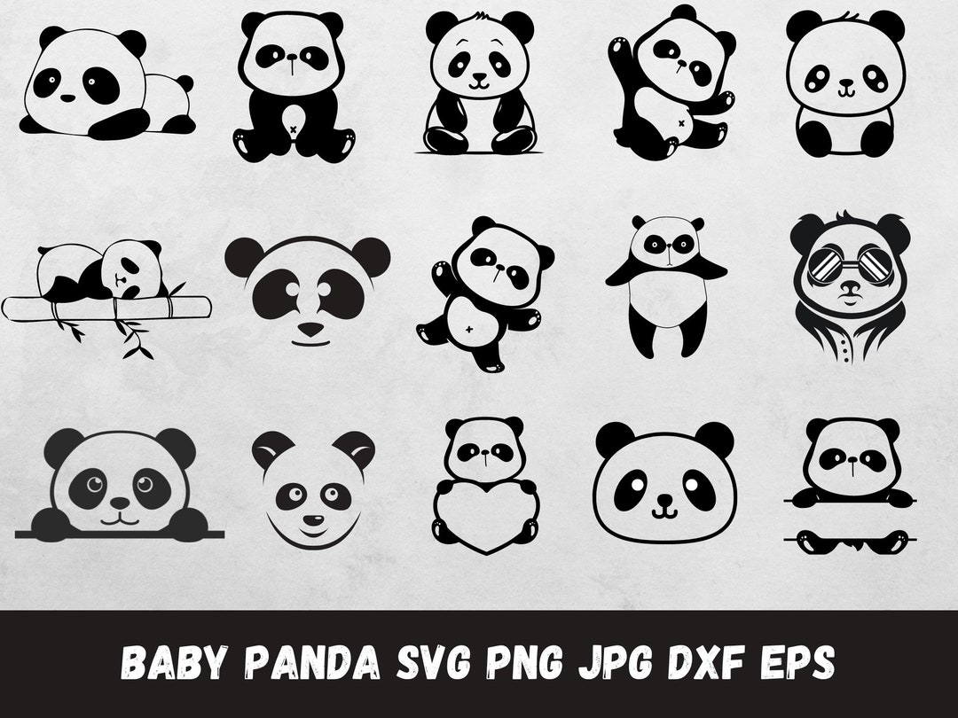 Panda Bear Svs, Panda Baby Svg, Panda Png, Panda Cute Baby, Panda Sweet ...