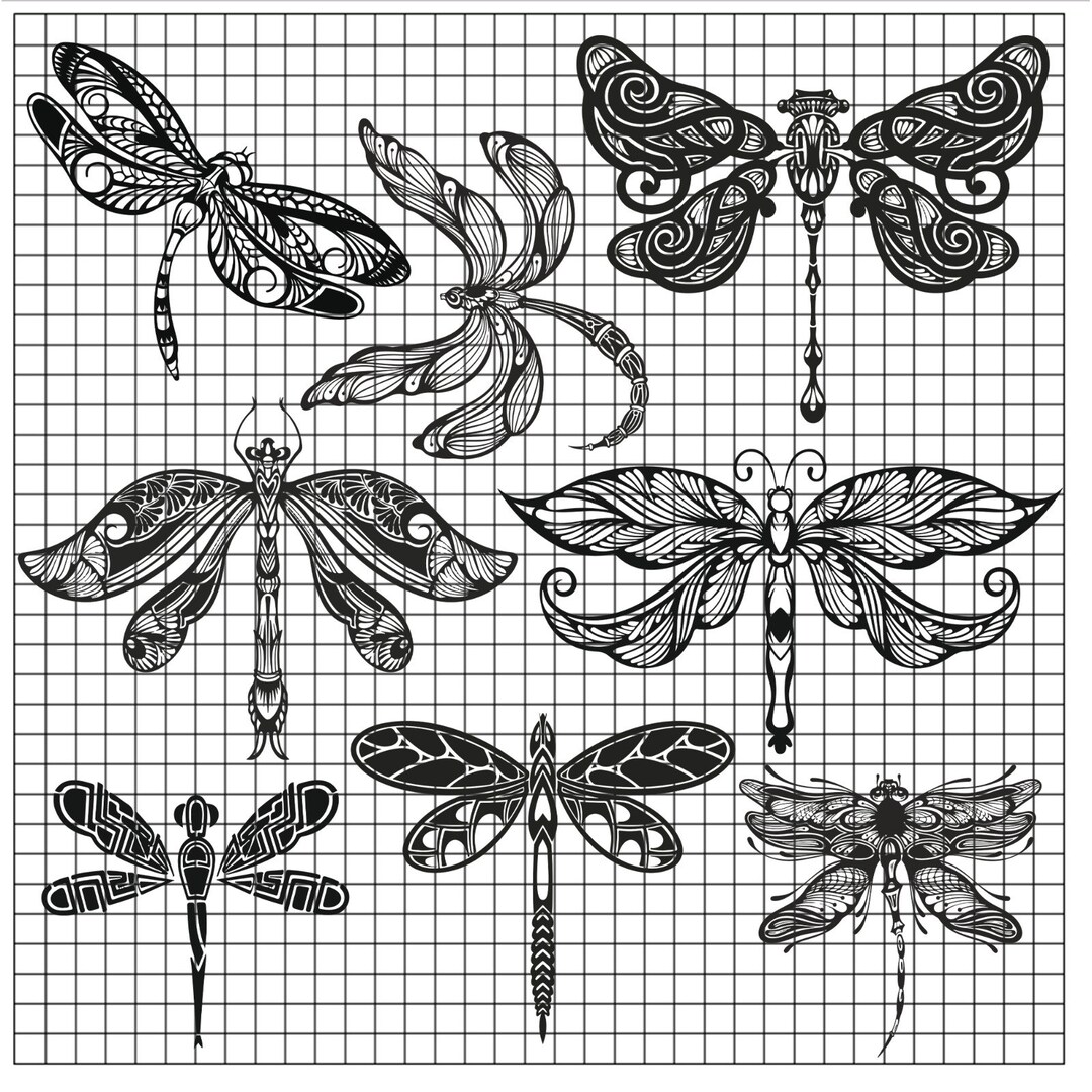 Dragonfly SVG Cricut File Dragonfly Cut File Dragonfly Silhouette