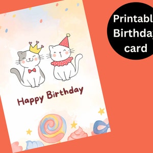 Happy Birthday Digital Printable Card\ Printable Card\ Digital Download Card\ Digital Birthday Card\ Printable Birthday Cards
