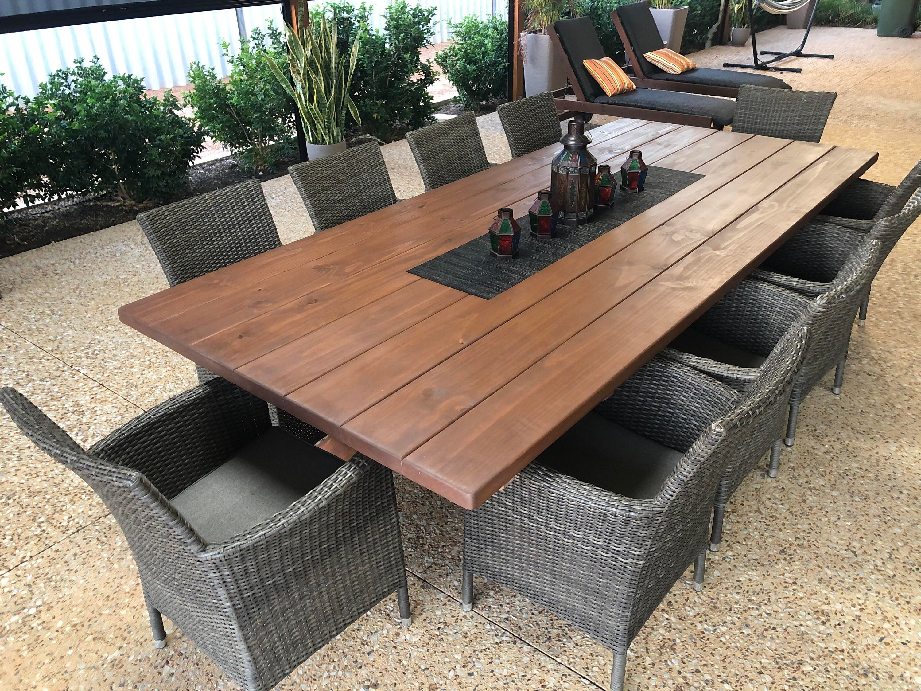 Beautiful, Solid and Rustic Alfresco Treated Pine Tables and Bench ...
