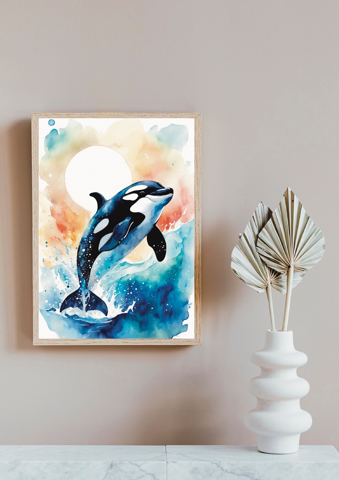 BASIC CREW - ORCA PRINT - OFF WHITE