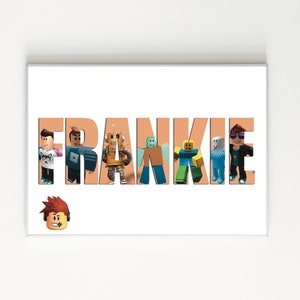 4 sizes! Personalised ROBLOX name print, gift