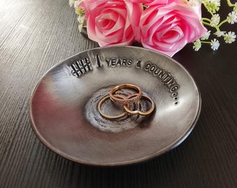 IJzeren kom 10 cm, 6e huwelijksjubileum, ijzeren cadeau, cadeau voor haar, cadeau voor hem, huwelijksgeschenk, jubileumcadeau