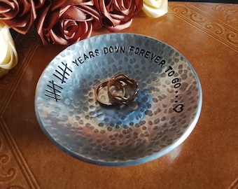 Aluminium kom 10 cm, 6e huwelijksverjaardag, aluminium cadeau, cadeau voor haar, cadeau voor hem, huwelijksgeschenk, jubileumcadeau
