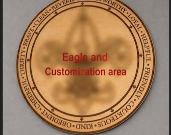 Scout Laws Laser Engraved Wood Sign | Eagle Scout Gift | Personalized Scout Award | Boy Scout Troop Gift | Baltic Birch