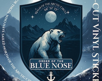 Blue Nose Sticker - Realm of the Arctic Circle - Naval Sailor Tradition