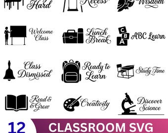 Welcome to Our Classroom SVG PNG Back to School Cut File, Cricut Design Digital
