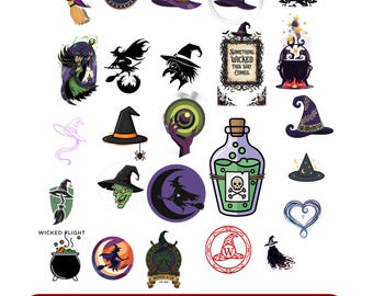 Wicked Svg-bundel, Wicked Movie roze en groen PNG, SVG voor t-shirt, verandering voor goed Shirt Design digitale download