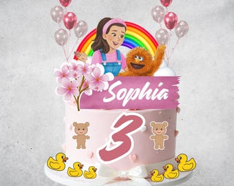 Ms Rachel birthday invitation - Editable Party Invite (Digital Download)- Ms Rachel Birthday Party Invitation Template