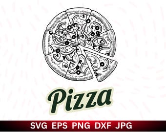 Pizza SVG Bundle: Food Clipart, Cut Files, Vector Graphics (Digital Download)