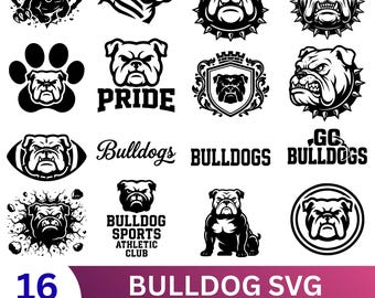 French Bulldog SVG Bundle File, Dog pet lover, Dog Clipart for Cricut Laser, Bulldog pet Silhouette Graphics, png, jpeg SVG DXF Vector file