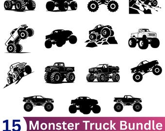 Monster Truck SVG PNG Bundel, Transport Clipart, Off Road SVG, Auto SVG, Monster Truck Vector, Monster Truck Shirt