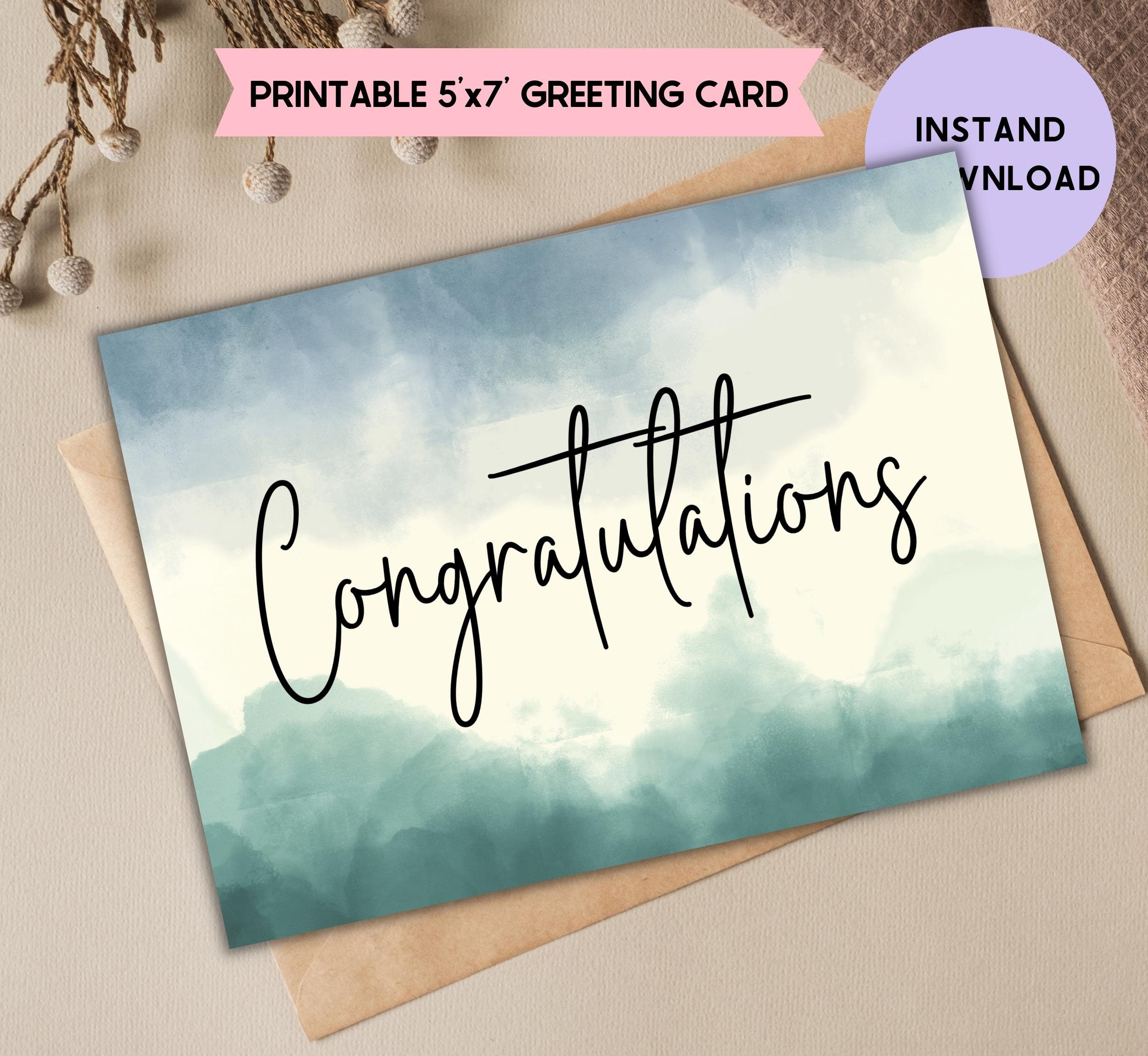 Congratulations Printable Card - Il Fullxfull.4743899379 Nejd 
