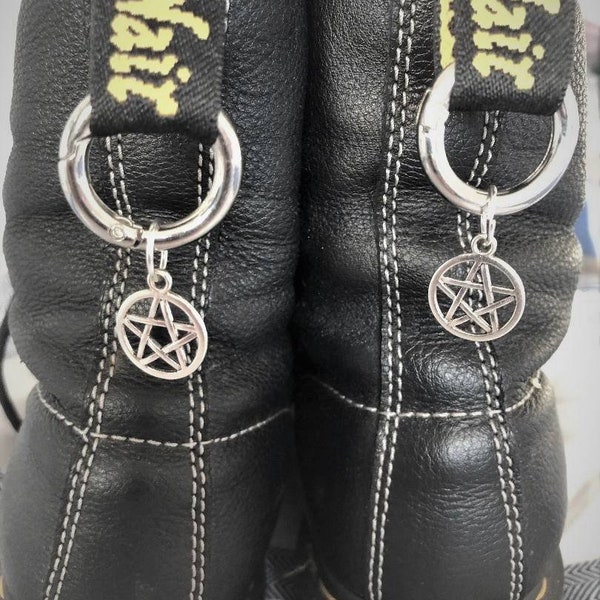 Handmade Boot charms DR.Martens accessories. Boot pentagram charm Comes with gift bag