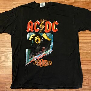 Vintage 90s rare AC/DC hard rock tshirt