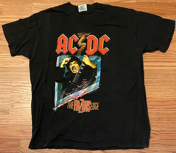 90s AC/DC Tシャツ BROCKUMボディ L USA製 ビンテージ 90年代 ACDC