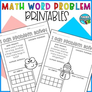Addition Worksheet Pack with Word Problems