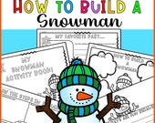 How to Build a Snowman Writing Worksheets: Winter Activities (Digital)