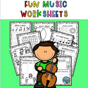 Musik Arbeitsblätter für die 1.Klasse & 2.Klasse