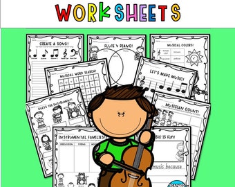 Music Worksheets for 1st Grade & 2nd Grade