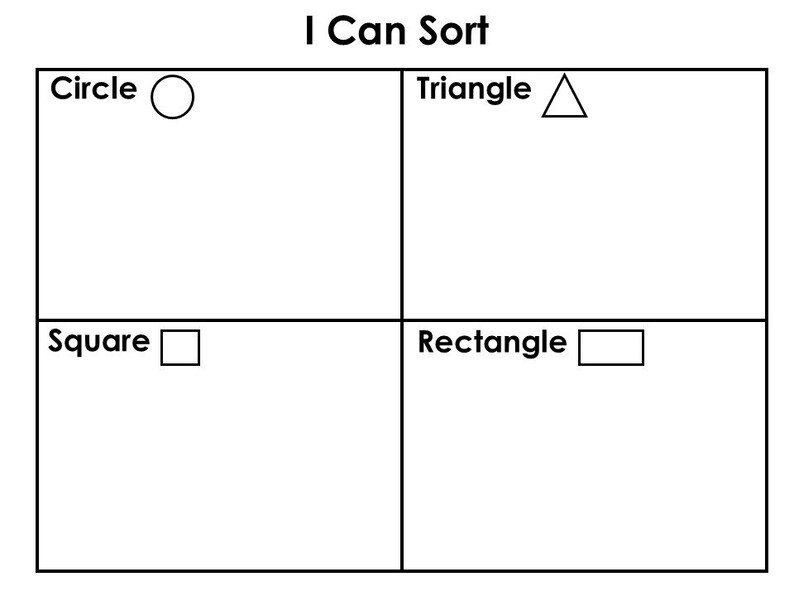Shape Sorting Activity: Prek-2nd Grade Printable (PDF Pattern) - Etsy