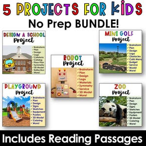 Druckbare Arbeitsblätter für Projekte für Kinder, Lernmaterialien für Kinder, Lernmaterialien für Kinder und Erwachsene, Bundle für Frühfertiger der 3.Klasse