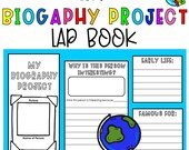 Biography Project Template: Famous Person Research Lapbook (Printable)