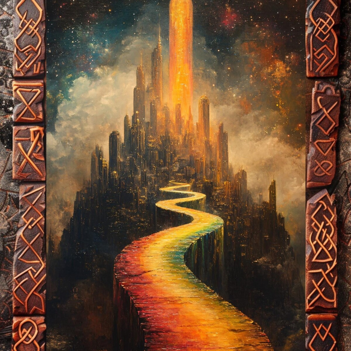 Bifrost Rainbow Bridge Art Print
