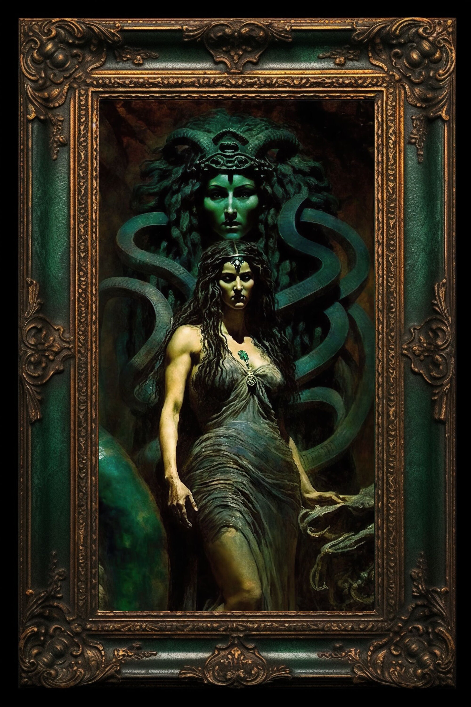 Gorgon  Gorgons greek mythology, Fantasy art, Greek mythology art