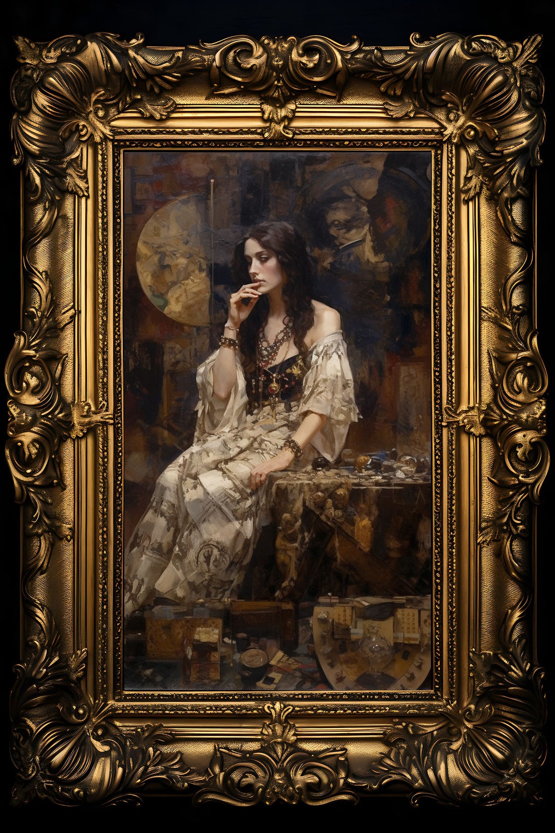 Morgan Le Fay Morgana Art Print Poster Wall Hanging Home Decor King ...