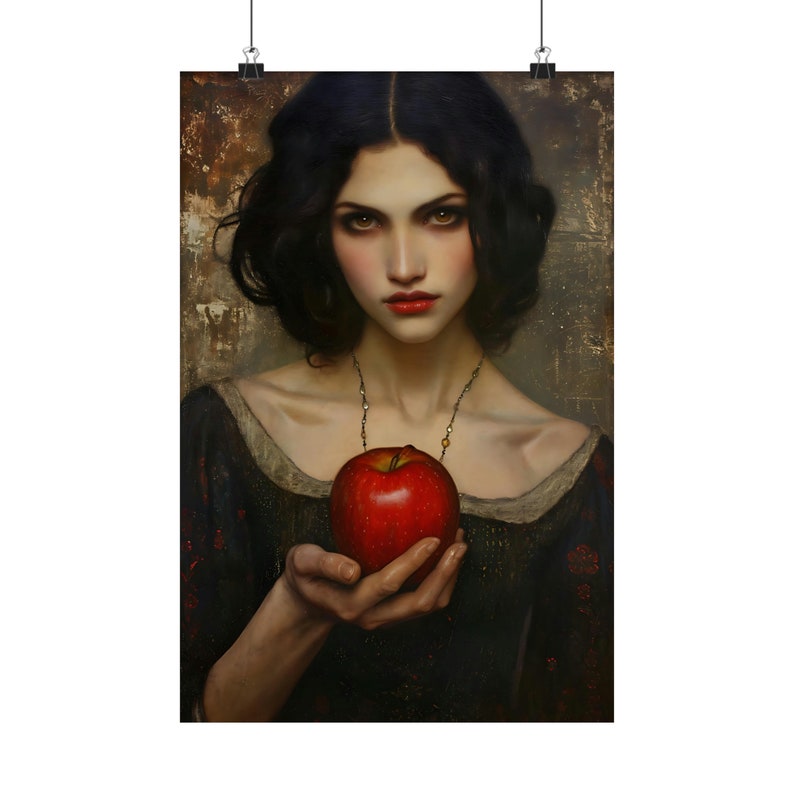 Snow White Art Print: Gothic Fairytale Portrait, Home Decor zdjęcie 7