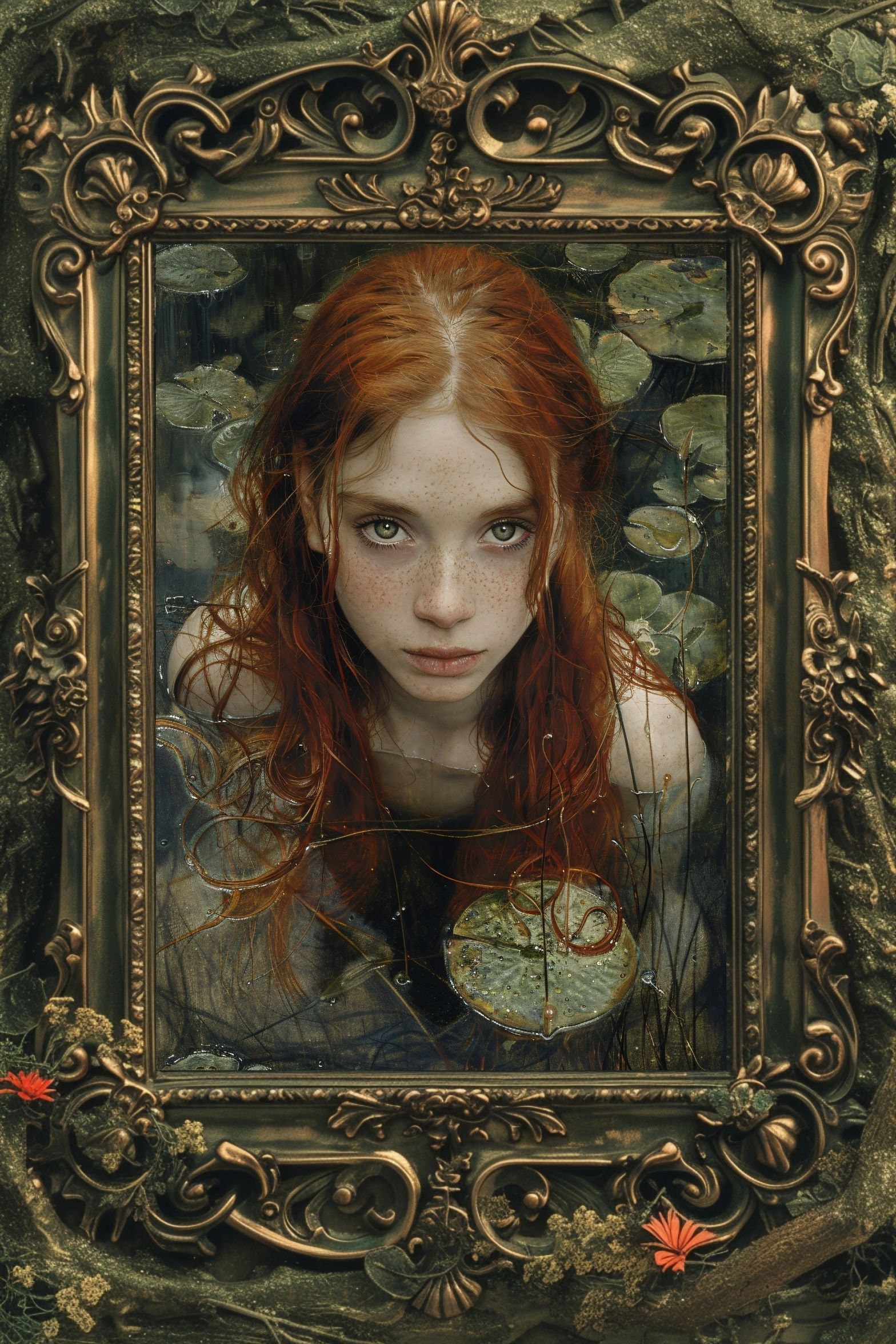 Naiad Art Print: Greek Mythology Water Nymph Portrait - Etsy