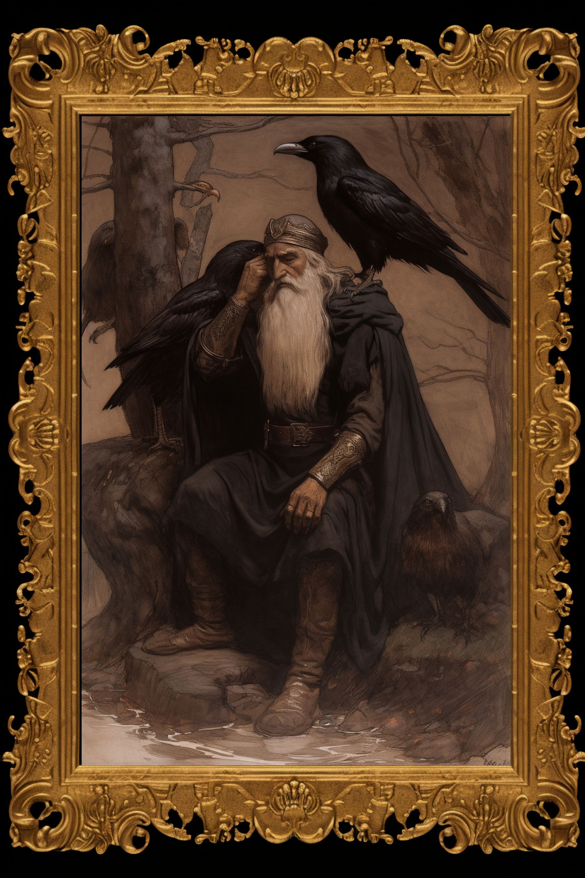Scandinavian God - Odin Art Board Print for Sale by MyFavorTee