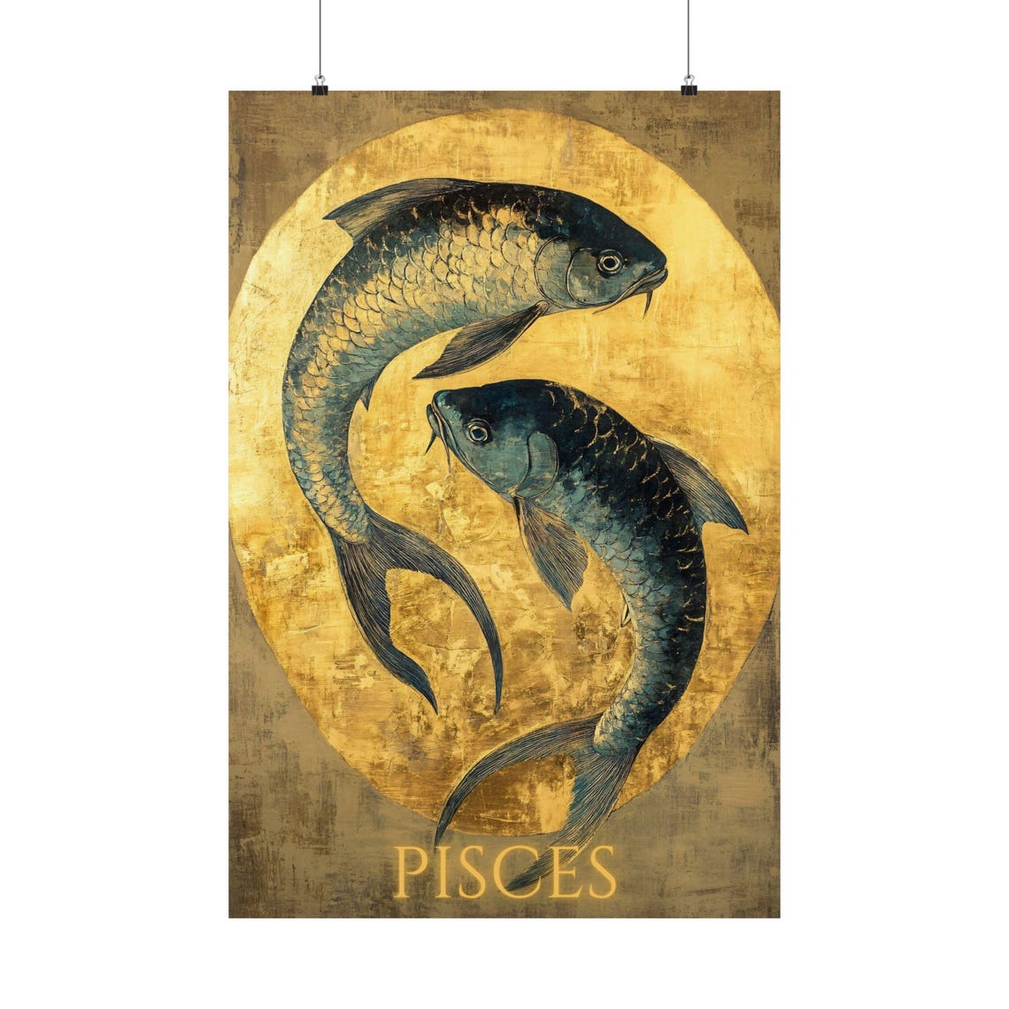 Pisces Zodiac Art Print, Astrology Wall Decor, Constellation Poster ...