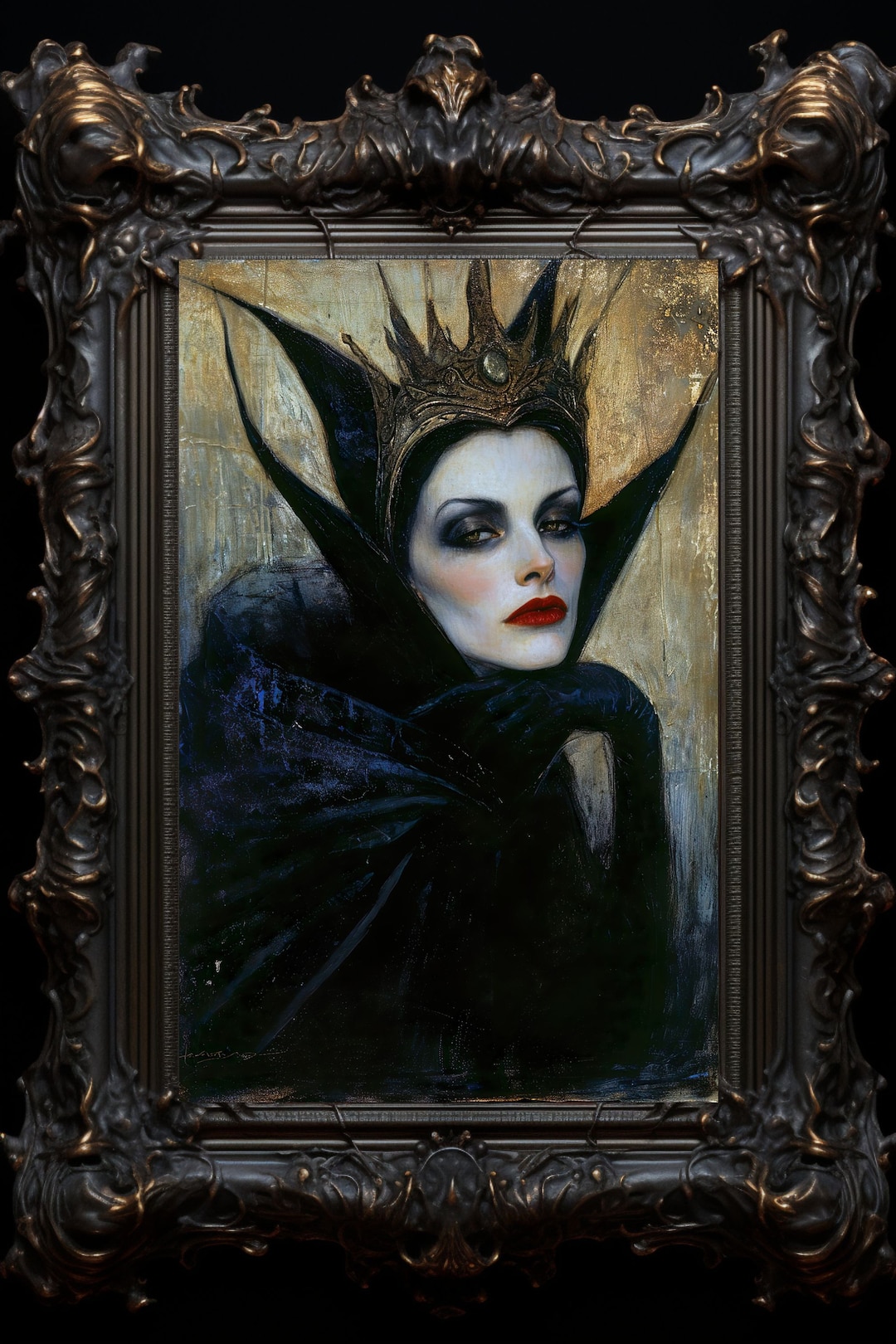 Wicked Queen Art Print: Dark Gothic Snow White Fairytale - Etsy