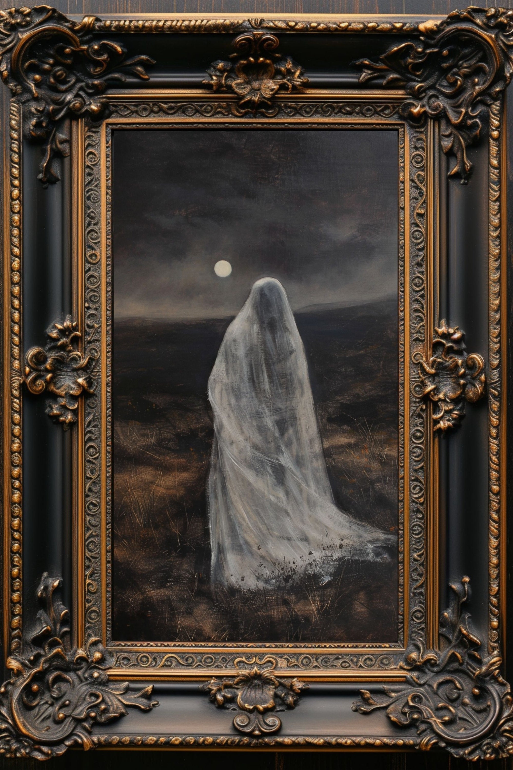 Scottish Moors Ghost Art Print: Dark Gothic Home Decor - Etsy