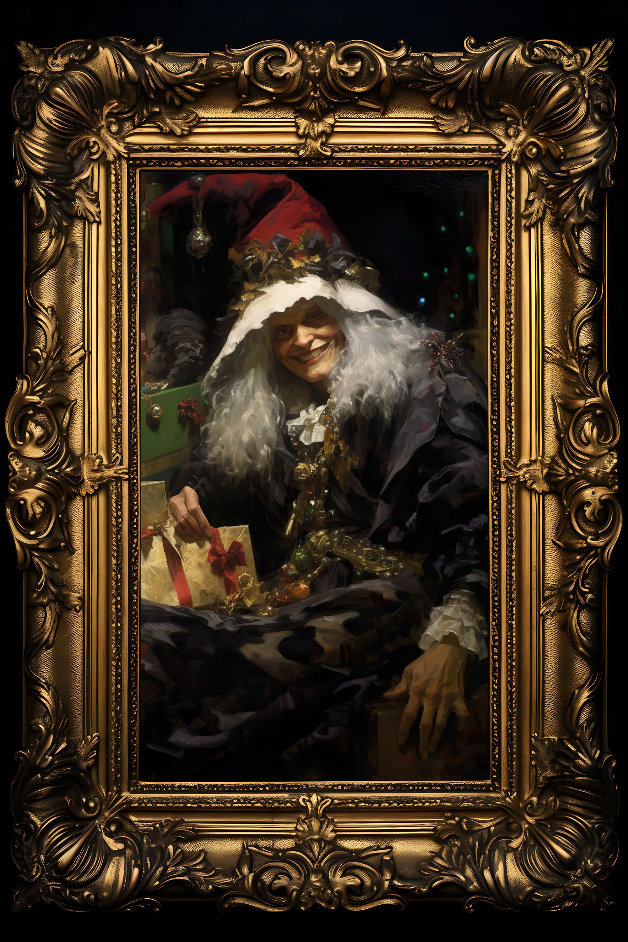 La Befana Christmas Witch Fine Art Print multiple Sizes 