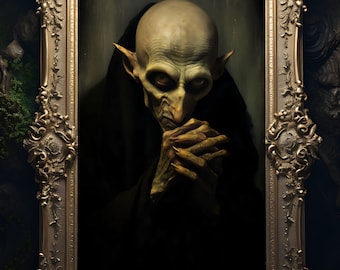Nosferatu Art Print: Silent Film Vampire, Gothic Horror Decor
