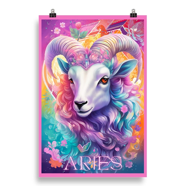 Zodiac Astrology Vintage Style Poster Etsy