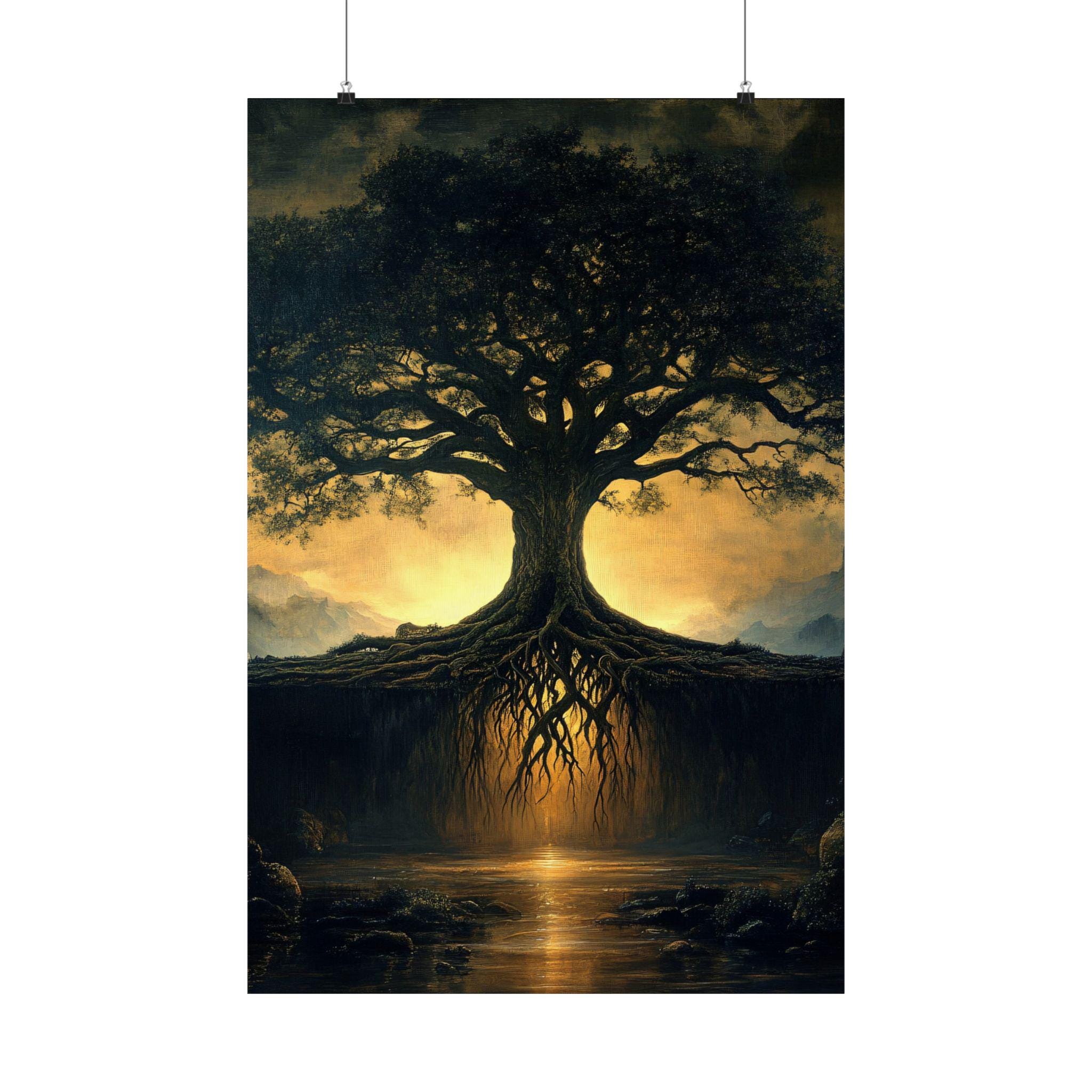 World Tree Art Print | Yggdrasil Norse Mythology - Etsy