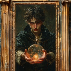Sorcerer's Apprentice Art Print, Ancient Arcane Sorcery Power, Dark ...