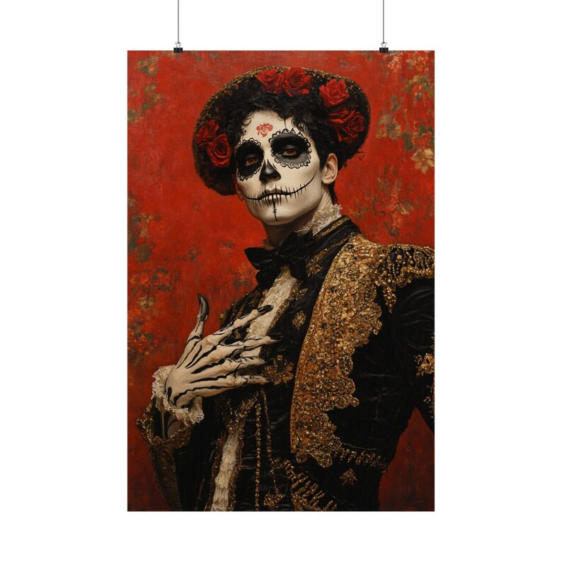 El Catrín Art Print: Día de los Muertos Matador Decor image 3
