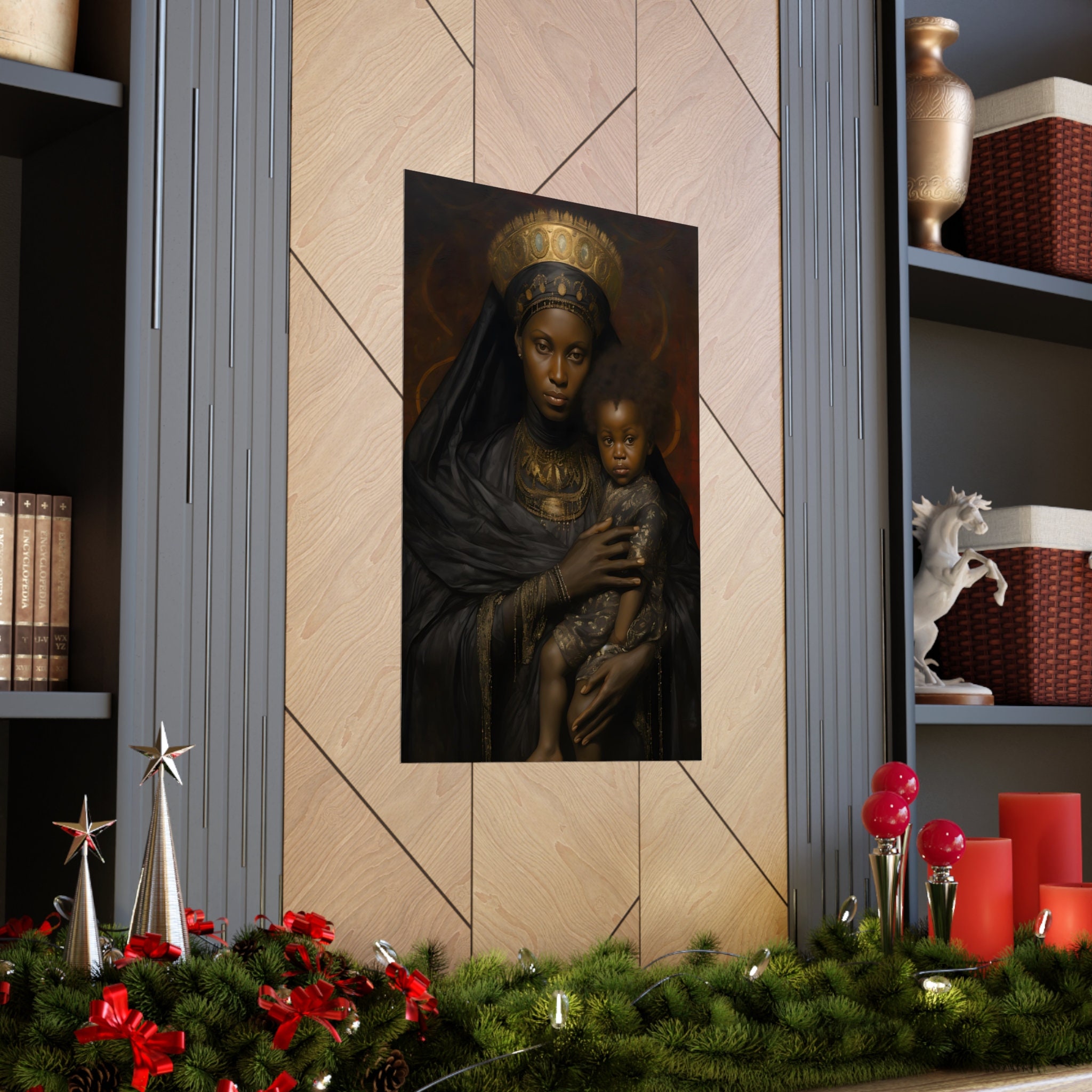 Black Madonna and Child Art Print: African Christian Home Decor - Etsy