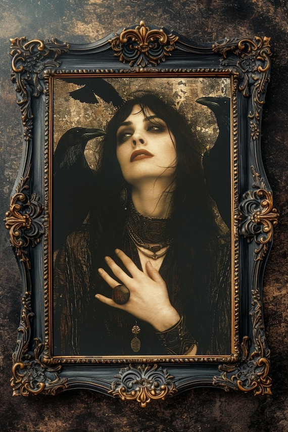 The Morrigan Art Print: Celtic Goddess, Dark Gothic Mythology - Etsy