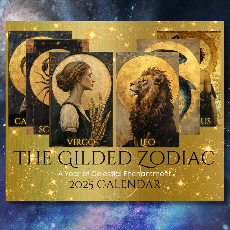 Zodiac Calendar Etsy