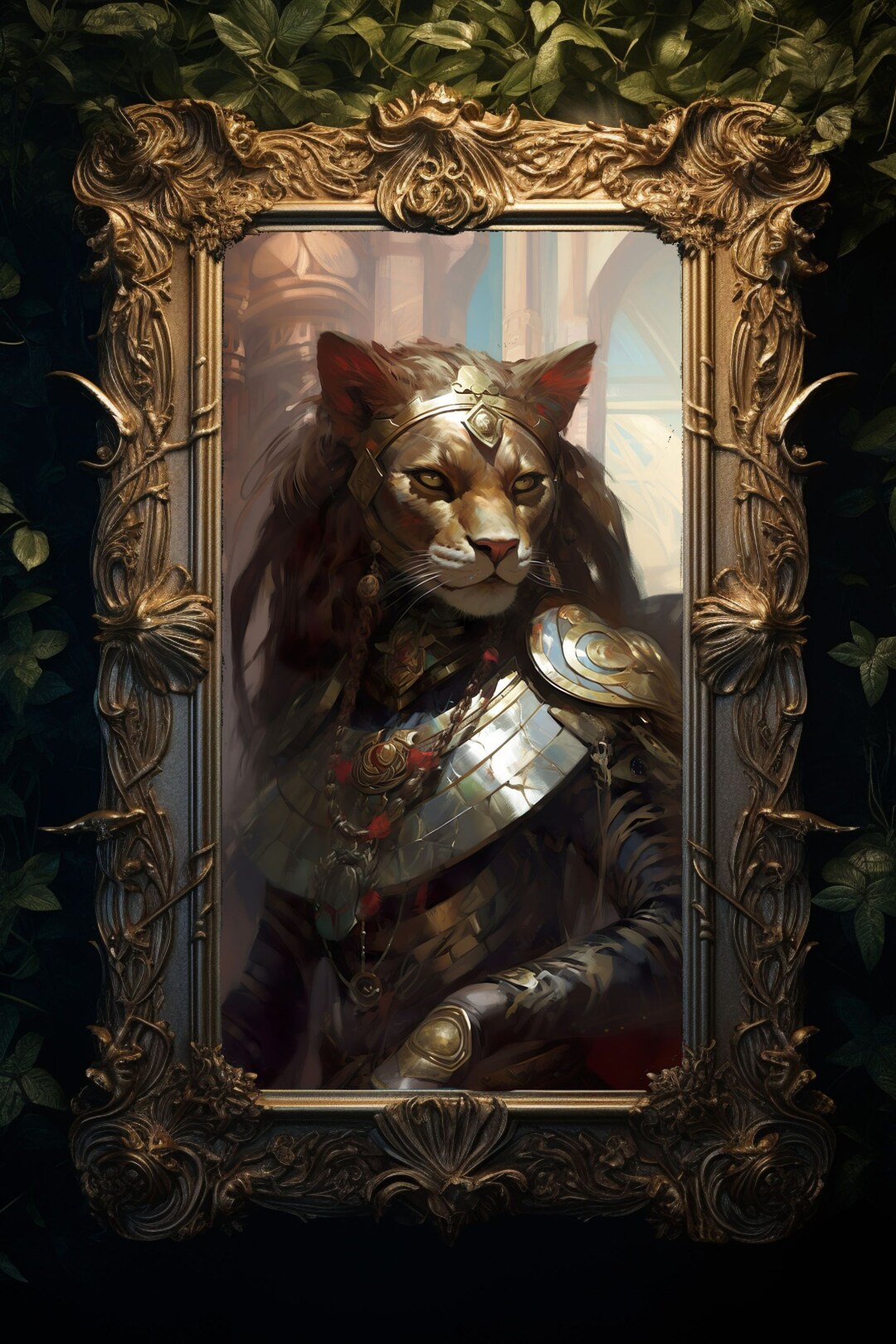 Sekhmet Art Print: Egyptian Lioness Goddess Wall Decor - Etsy